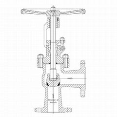 Cast Steel Angle Globe Valve