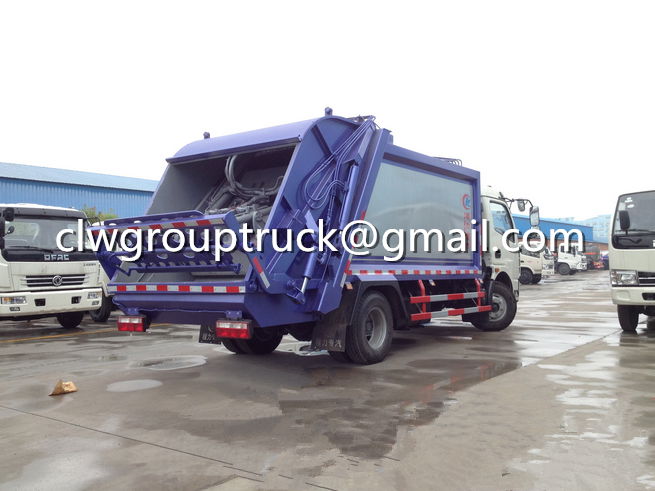 DFAC Duolika 6CBM Container Garbage Compactor Truck 2