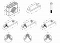 DIN 3015 Stauff standard Heavy Duty Carbon Steel Hydraulic Plastic Pipe Clamp 2