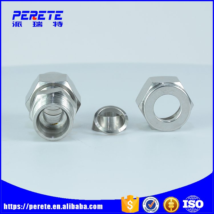 Swagelok Standard Customized Stainless Steel Double Ferrules Tube Fitting For St 3