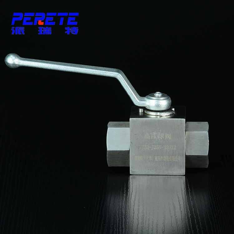 Stainless Steel High Pressure Female thread Ball Valve With handle 4