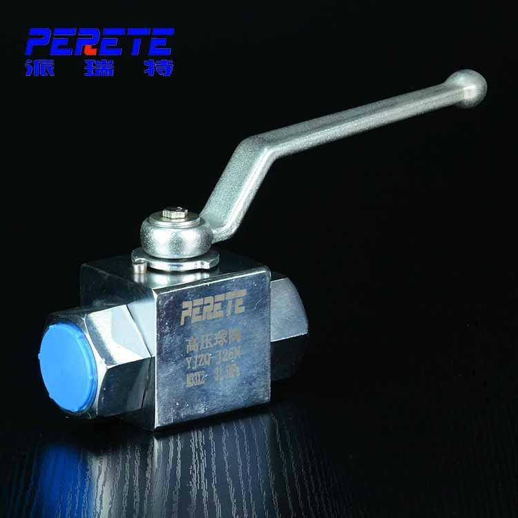 Stainless Steel High Pressure Female thread Ball Valve With handle 5