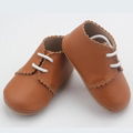 Lace Up Soft Sole Oxford Leather Baby