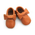 Brown Leather Moccasins Wholesale Cute Baby Shoes 5