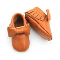 Brown Leather Moccasins Wholesale Cute Baby Shoes 4