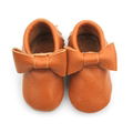 Brown Leather Moccasins Wholesale Cute Baby Shoes 2