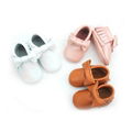 Brown Leather Moccasins Wholesale Cute Baby Shoes 1