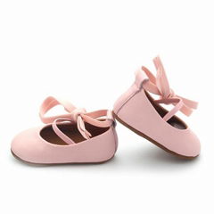 Genuine Leather Cute Pink Dress Shoes Baby