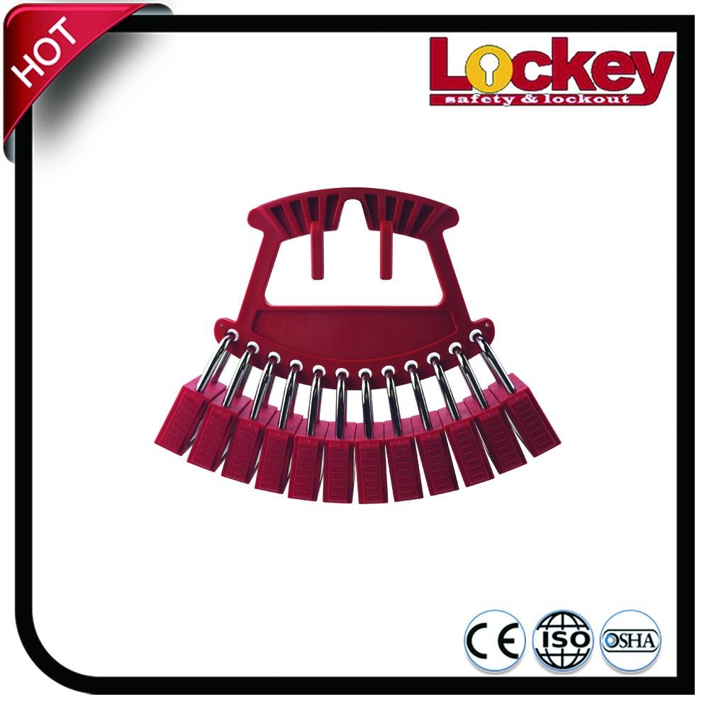 Combination Lockout Padlock Kit and Lockout Rack 4