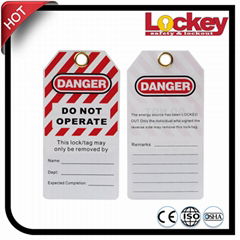 Plastic Safety PVC Warning Lockout Tagout Tag