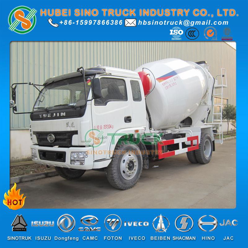 IVECO Yuejin 3cbm Concrete Mixer Truck