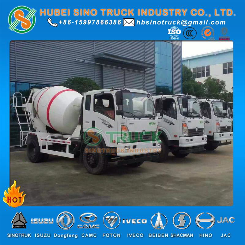 SINO CDW 3-4cbm Transit Mixer Truck 2