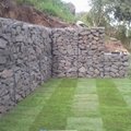 Gabion Cages With Stone Rock Filled