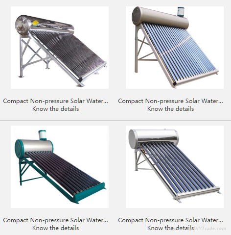 Compact Non-pressure Solar Water Heater 4