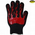 Silicone coating heat resistant bbq gloves