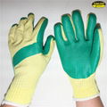 7g/ 10g polycotton laminated rubber work gloves 2