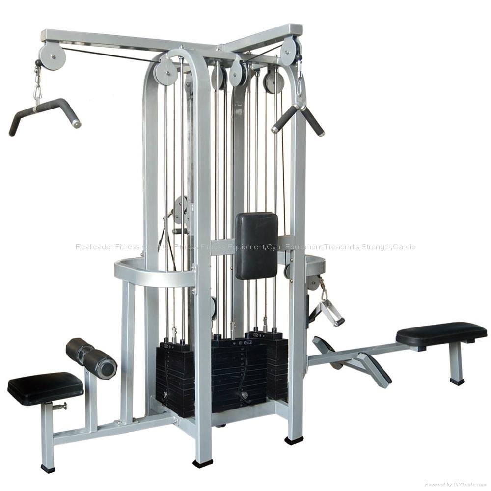 Realleader Hammer Strength Gym Machine Fitness Multi Jungle 4-Stack (FM-2004)