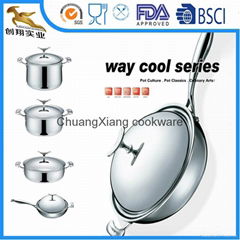  18/10 Stainless Steel Cookware Sets 8pcs