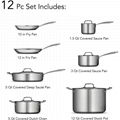 Tri-Ply Stainless Steel Cookware Set 12piece All Clad 2