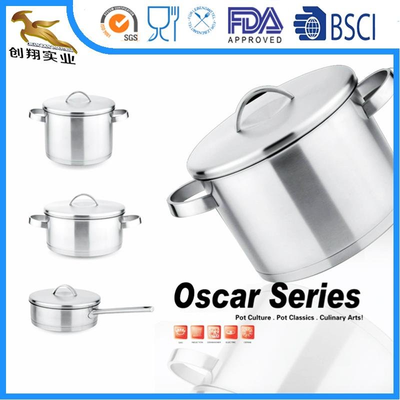 18/10 Stainless Steel Cookware Set Pan and Pot