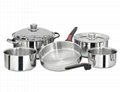 Stainless Steel Nesting Cookware Set  3