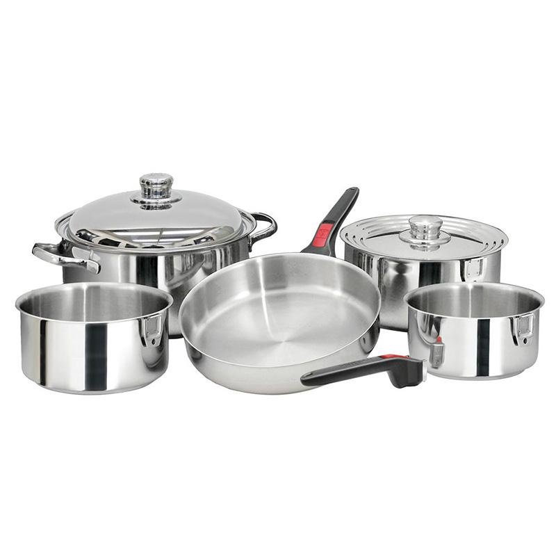 Stainless Steel Nesting Cookware Set  4