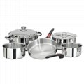 Stainless Steel Nesting Cookware Set  4