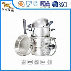 Stainless Steel Cookware Set 9 Piece