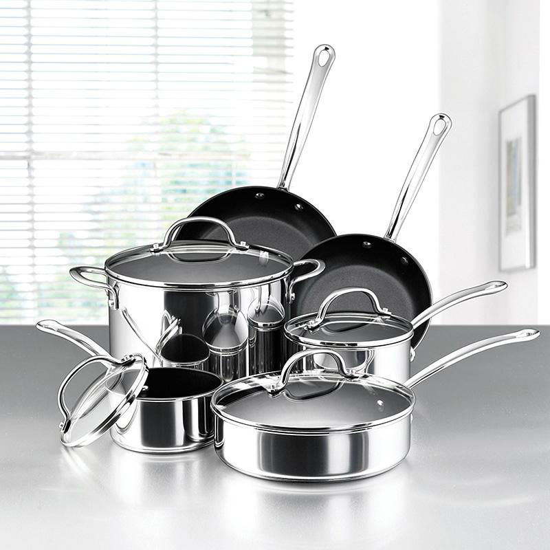 Stainless Steel Cookware Set 10pc 2