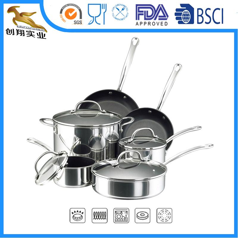 Stainless Steel Cookware Set 10pc