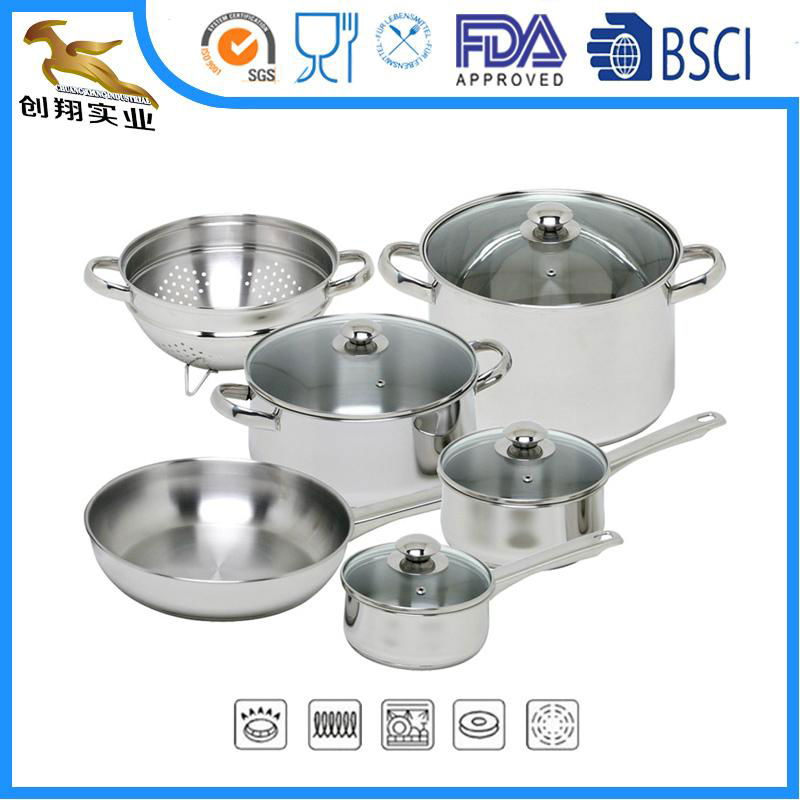 Stainless Steel Cookware Set 10pc