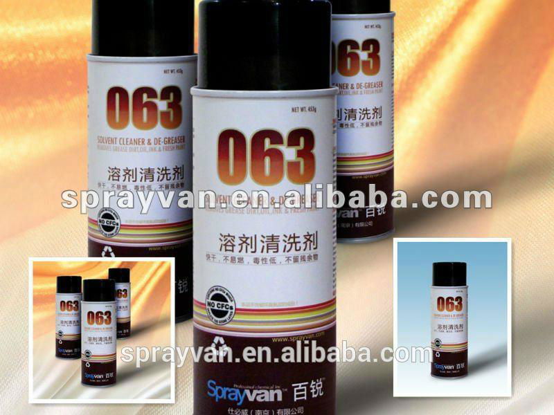 Sprayvan solvent tar paint grease cleaner 063 (China Manufacturer