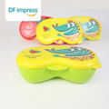 3Pcs set Baby Spoon Bowl Learning Dishes food Bowl Spoon and Fork 1