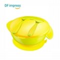 Hot Sale Baby Dishes Sucker Bowl Spoon Fork Set Anti-Slip Learning Dishes