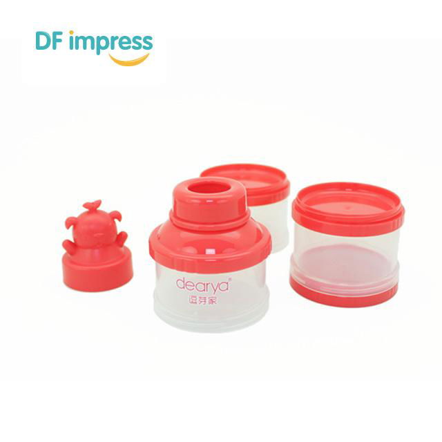 3PCS Baby Formula Milk Storage Infant Portable Milk Powder Formula Dispenser 3