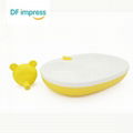 Baby Winter Feeding Bowl Cartoon Thermal Insulation Strong Suction Dishes Kids