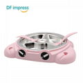 PP+304 Stainless Steel Cute Crab Shape Detachable Multi Grid Plate