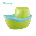 Water Warming Bowl with Lid Handle Stainless Steel Plastic Leak-Proof Container