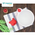 BPA Free kids baby toddler training feeding food snack divided plate bowl Dishes