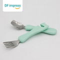 Promotional design Stainless steel Small Spoon and fork set 1