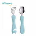 Promotional design Stainless steel Small Spoon and fork set