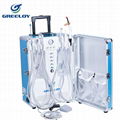 Portable dental unit with Curing light