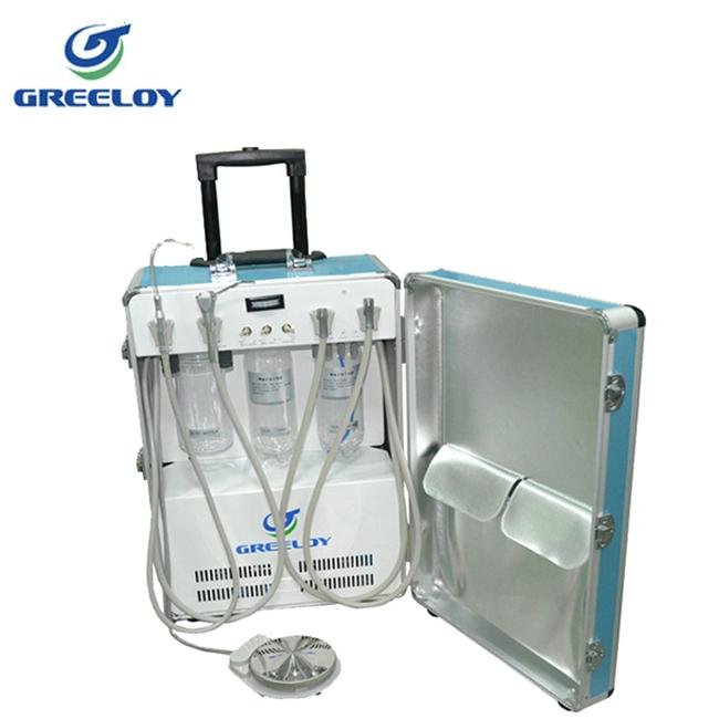 portable dental unit with 4 hole handpiece tubing