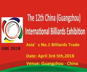 The 12th China (Guangzhou) International Billiards Exhibition (GBE2018) 1