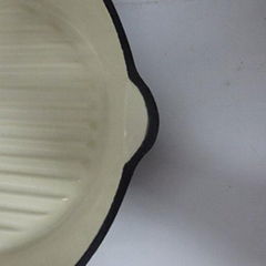 Enamel Round Cast Iron Fry Pan