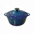 Cast Iron Enamel Round Dutch Oven 3