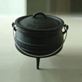 Painting Cast Iron Potjie Pot 4