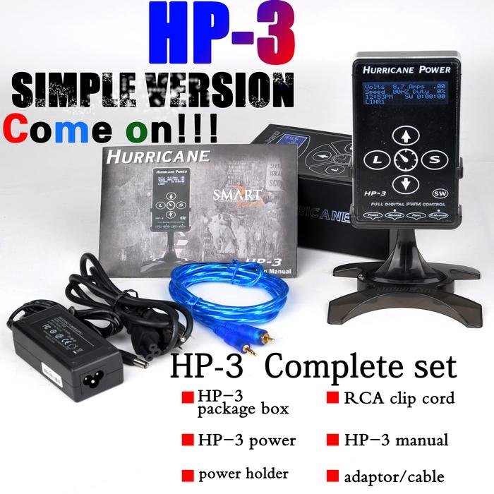 NEW HP-3 Hurricane® Samrt Touch Tattoo Power Supply 2