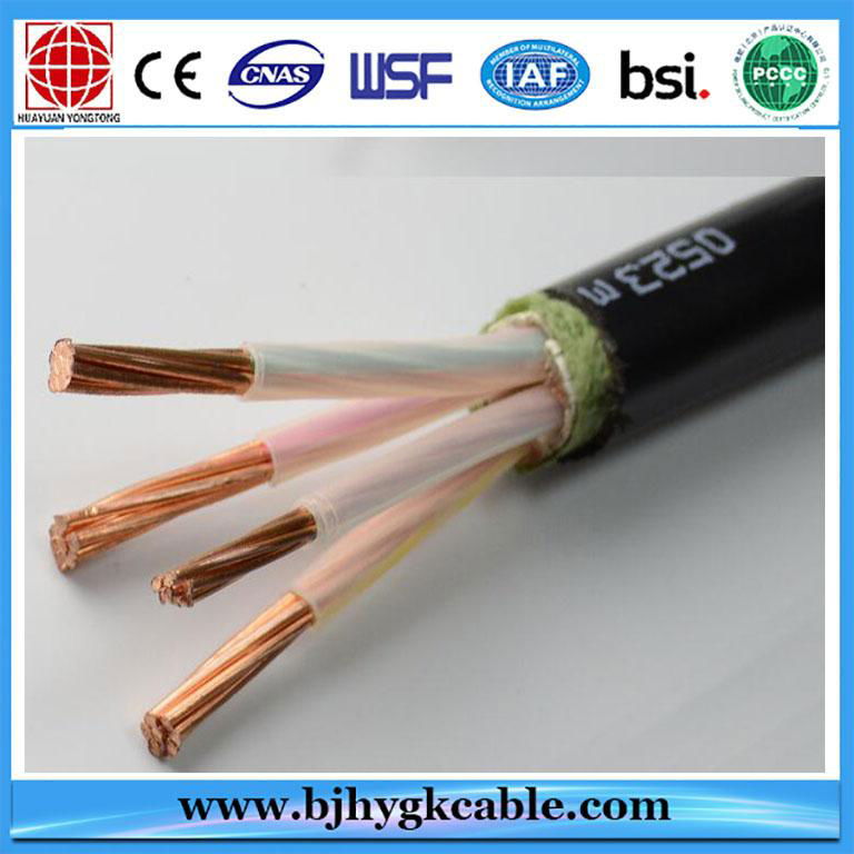 1KV Copper Conductor Material and Construction Application Low Voltage cable 5