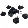 5v 2a ac dc power adapter with interchangebale plug 3